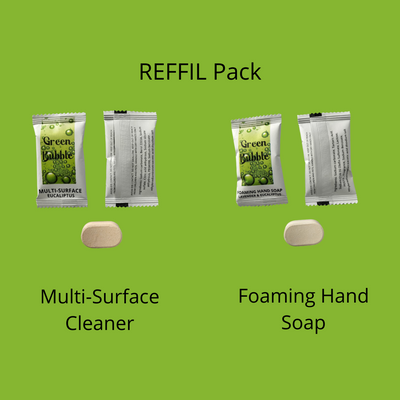Refill pack (Bundle- Save 20%)- $2.50 per Refill - Green Bubble