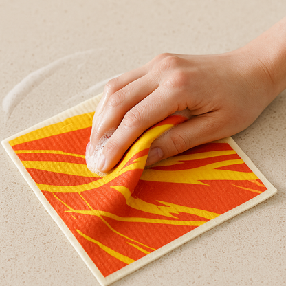 Reusable Swedish Cellulose Sponge Cloths - Sunburst