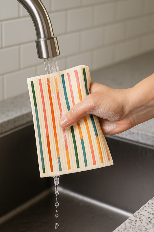 Reusable Swedish Cellulose Sponge Cloths - Tropical Lines