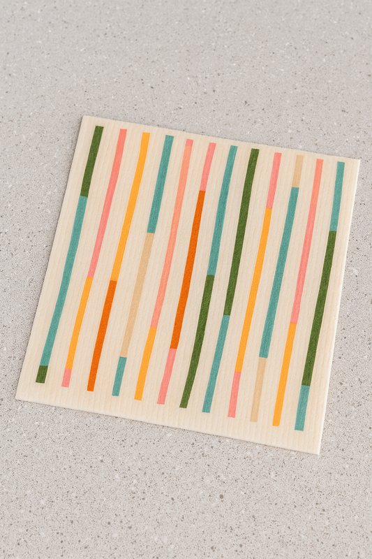 Reusable Swedish Cellulose Sponge Cloths - Tropical Lines
